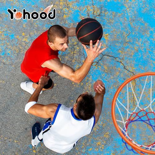 Yohood Basketball Hoop Outdoor 10ft Adjustable, Portable Basketball Hoop Goal System for Kids Youth and Adults in Backyard/Driveway/Indoor, 44 Inch Shatterproof Backboard and Larger Base - style: Gray