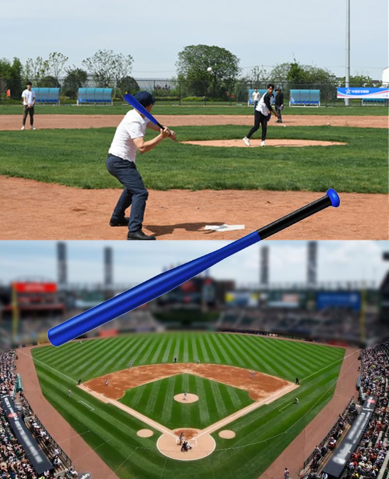 Baseball Bat Steel with Carrying Bag (21 in, Blue)