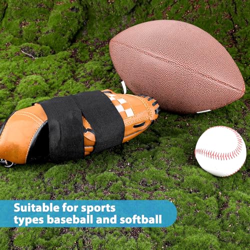 Vin Beauty 3 PCS Glove Wrap Band, Elastic Baseball and Softball Glove Strap, Durable Gloves Wrap for Quickly Forming Pocket Universal Fit Elastic Gloves Bands for Adult Youth Baseball Softball Mitts