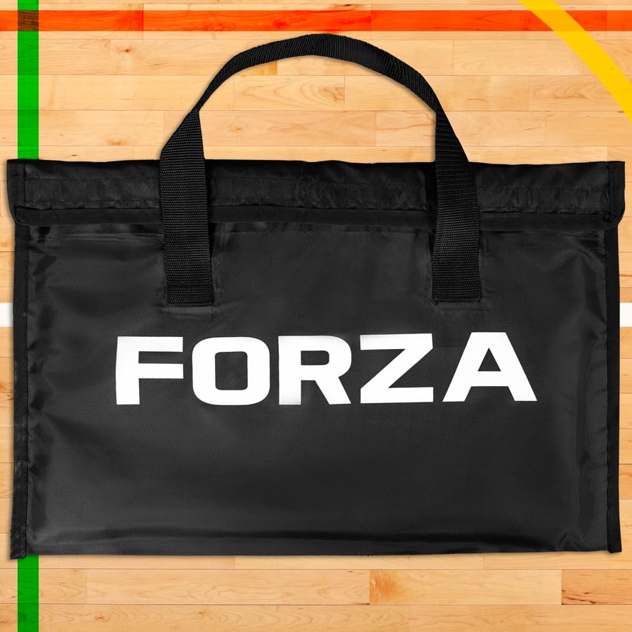 FORZA 35in x 24in Double-Sided Sports Coaching Whiteboard | 13 Sport Options - Dry Erase Board Equipped with Magnetic Markers, Pen & Eraser (Futsal, with Carry Bag) - size: With Carry Bag, style: Futsal