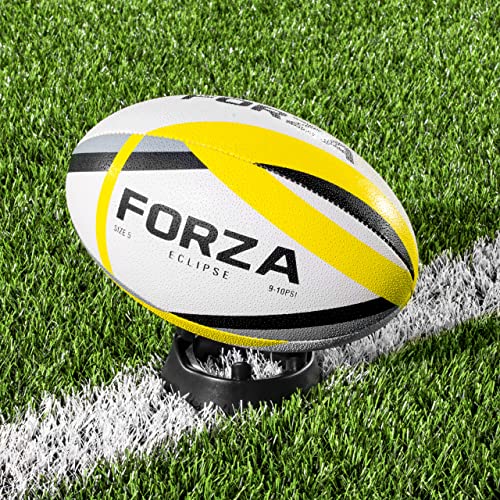 FORZA Football Placekicker Kicking Tee – Placekicker’s Aim & Accuracy Training Tool Football/Rugby | Black Plastic Football Kicking Tee | Football Kicker Training Equipment