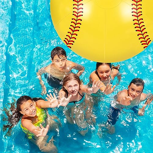 Whaline 25Pcs 16'' Inflatable Beach Balls Pool PVC Balls for Summer Beach Party Decorations Water Sand Game Toy Accessories