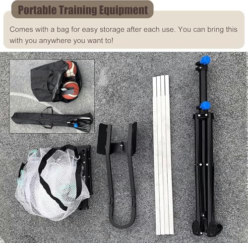 Basketball Hoop Returner Return Attachment Ball Floor Standing Aid Metal - Shooting Trainer Time Saving