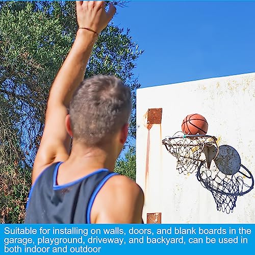 PATIKIL Basketball Rim, Replacement Wall Door Mounted Hanging Standard Goal Fit Most Sizes of Backboard Indoor and Outdoor, (Thicken Solid)