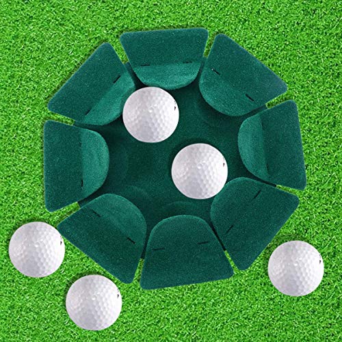 FAMI Indoor Golf Putting Cup - All-Direction Practice Hole Cup with Surface Flocking - color: Green 2Pack