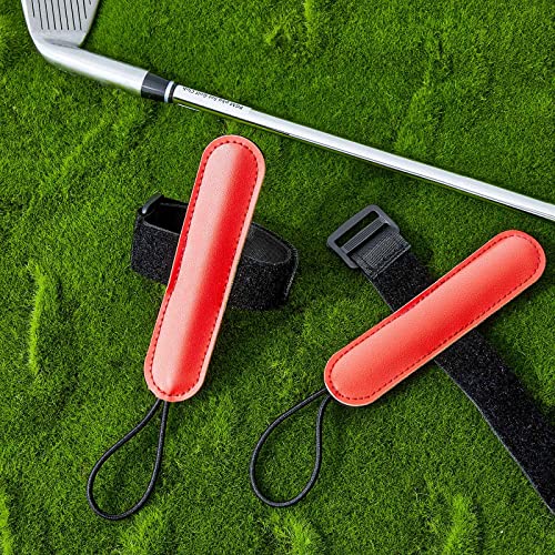 2 Pcs Golf Swing Training Golf Wrist Trainer Golf Aid Trainer Chipping Wristband Wrist Golf Training Equipment Golf Gadgets Alignment Practice Tool for Club Golf Beginners Better Impact Position