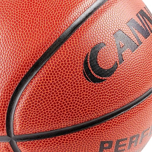 Cannon Sports Composite Leather Basketball for Team Games & Training - Official Size 7-29.5" Men's Basketball Indoor/Outdoor - Good Grip & Bounce - Pump Included