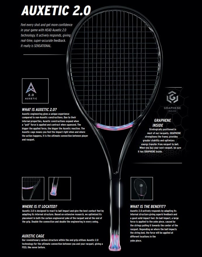 HEAD Speed MP L 2024 Tennis Racquet - Strung Mid Tension with Velocity 16 Gauge