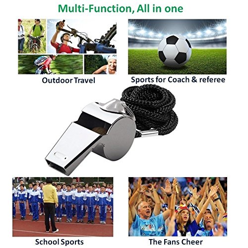 Soccer Kit - Metal Whistle with Referee Cards Set, Referee Cards for Soccer Football, Ideal Referee Kits for Game Sports