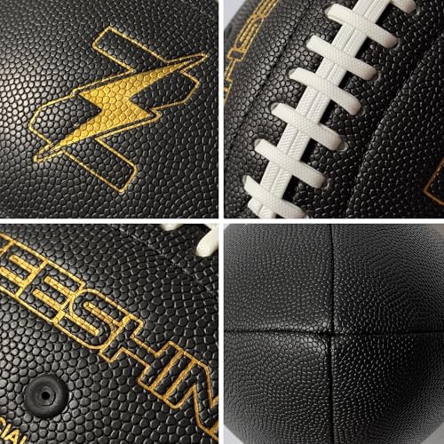 ZEESHINE Solo QB Throw & Rebound Training Official Size Football for Solo Wall Practice