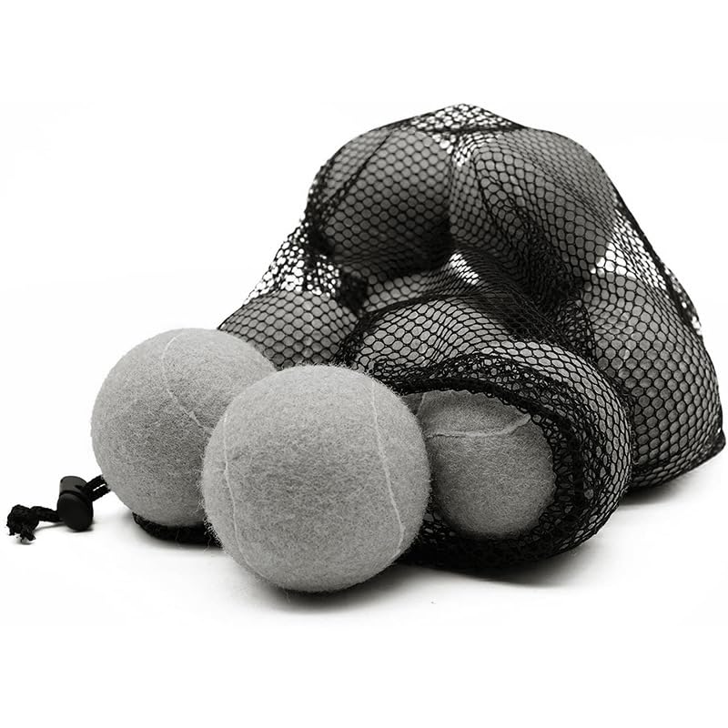 URBEST Tennis Ball, 10PCS Training Tennis Balls, Comes with a Net Bag for Easy Carrying, Beginner Training Tennis Balls, Pet Dog Exercise Ball - color: Grey