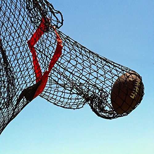 GoSports 8 x 4 ft Football Throwing Target Net - Choose Black or Red