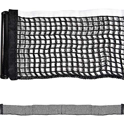 Butterfly Elite Table Tennis Table Clip Net Set – Replacement Net Set for Table Tennis Tables – Net Set Includes All The Necessary Parts to Replace an Old Net, Black (ELCLNS)