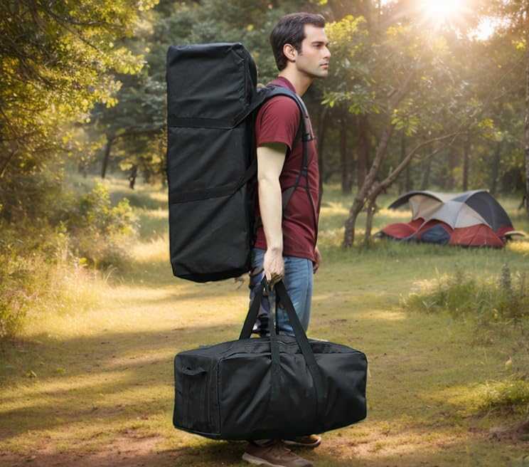 Portable Foldable Lightweight Luggage Heavy Duty Sports Storage Bag Travel Duffle Bag for Hiking, Camping & Gym Equipment Bag for Team Coaches (27.6 * 11.8 * 10.2 inches) - size: 27.6 * 11.8 * 10.2 inches