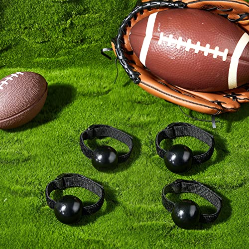 Deekin 4 Pieces Football Catching Trainer Assistant Football Accessories Receiving Training Aid Practice Training Equipment Catching Hand Strap for Youth Boys Kids Beginner Fingertip