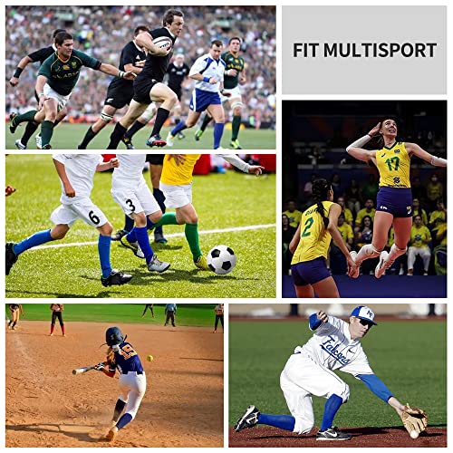 GRAPMKTG 3 Pack Softball Soccer Socks Baseball Football Socks for Youth Men and Women - color: Navy Blue, size: Large