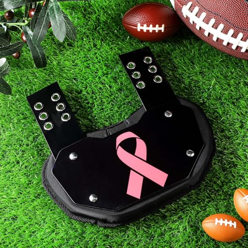 Civaner Football Back Plate Sport Lower Back Pads for Football Players Rear Protector for Youth - style: Pink Ribbon Style