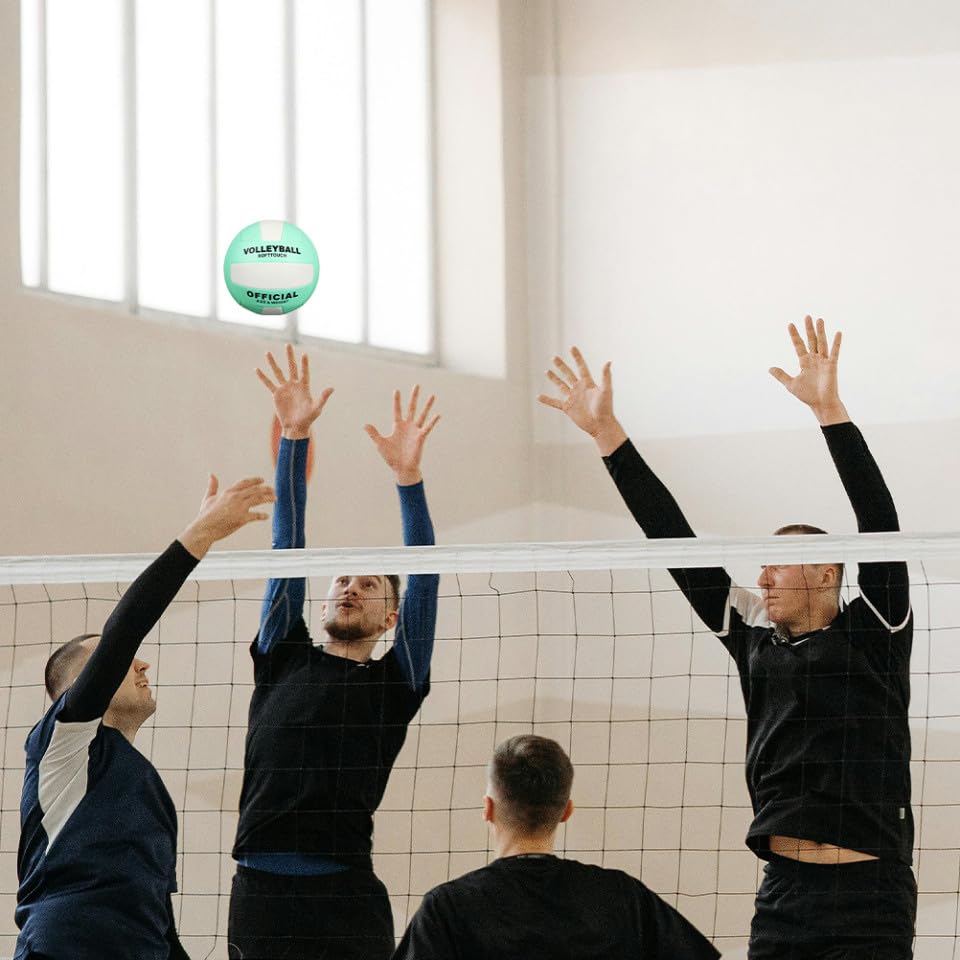 ibasenice 2pcs Adult Volleyball Size 5 Soft Indoor Volleyball Practice Ball Machine-Seamed Explosion-Proof Training Ball for Sports Equipment