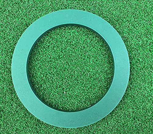 MAZEL Golf Putting Cup/Ring for Training Aid Indoor & Outdoor - All-Direction Practice Hole Putting Accuracy Trainer - color: Green Rubber Ring