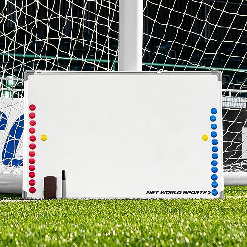 FORZA 35in x 24in Double-Sided Sports Coaching Whiteboard | 13 Sport Options - Dry Erase Board Equipped with Magnetic Markers, Pen & Eraser (Plain, Without Carry Bag) - size: Without Carry Bag, style: Plain