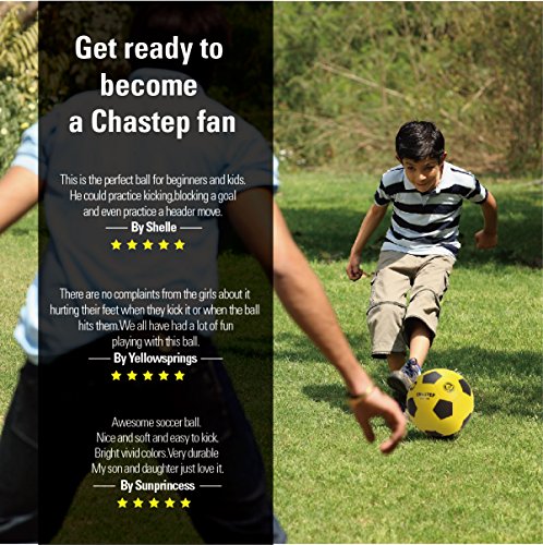 8" Foam Soccer Training Ball Perfect for Child 3+ Play and Excercise Soft Kick - Practice and Backyard Play - Best for First-Time Yellow/Black