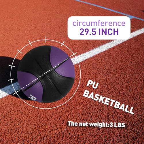Size 6/7 Weighted Training Basketball (2.2/3/3.3 lbs) - Heavy Indoor/Outdoor Basketball for Dribbling, Passing, Rebounding & Skill Development - style: 3LBS