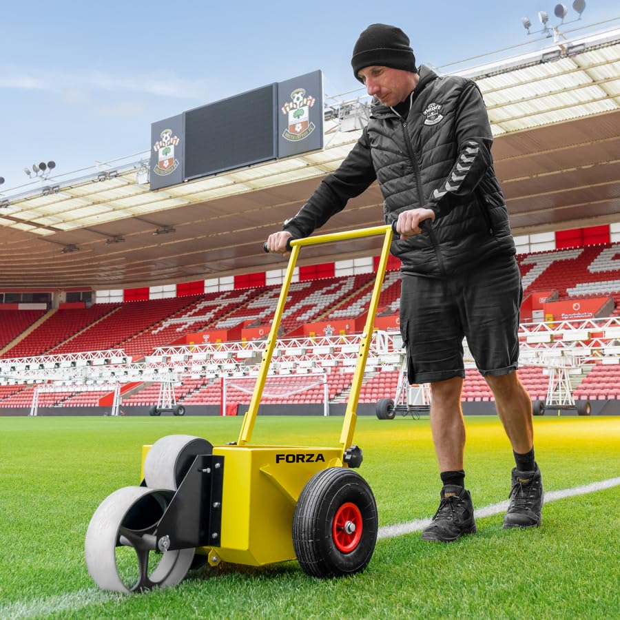 FORZA Wheel Transfer Line Marker – Durable Steel Paint Tank, Adjustable Handle and Easy Line Control | Ideal for Sports Fields & Courts - size: 3" Line Marking Machine, style: Machine Only