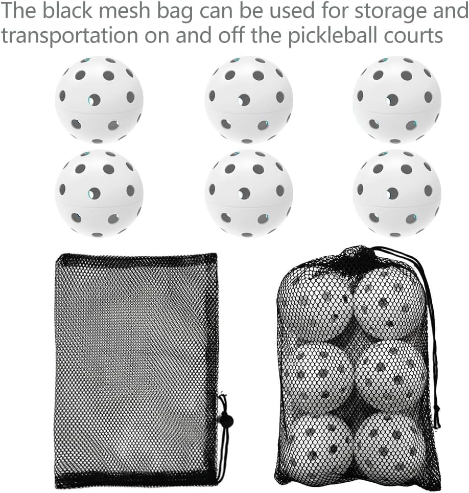 6 Pack Sports Outdoor Pickleballs - 40 Pickleball Balls - USA Pickleball Balls (USAPA) Approved - Official US Open Ball - color: White, style: 24 - Pack