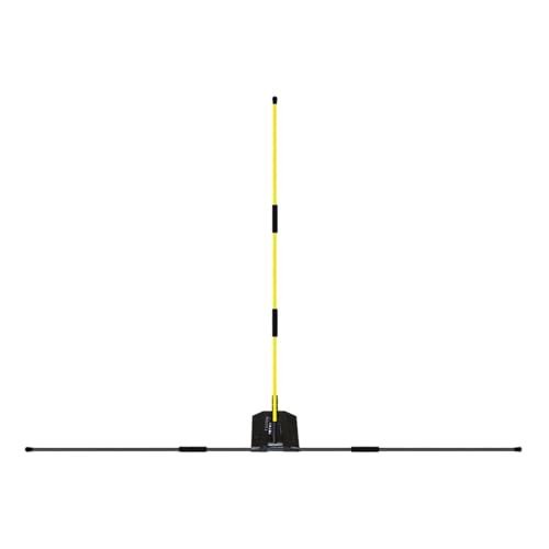 Golf Alignment Sticks - Adjustable Swing Rod Trainer, Ggolff Practice Aid, Lightweight Training Rods | Indoor Chipping Hitting, Backyard Home Golf Drills - color: Yellow