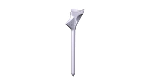 Flightpath Diamond Golf Tees – Patented Design to Reduce Spin for Long, Straight Drives – Low-Friction Long Tees, Robotically Tested for Ball Spin – USGA Approved Performance - size: 3.25", style: Pack of 8