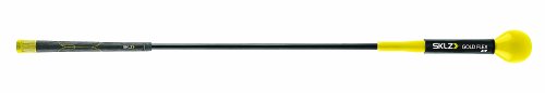 SKLZ Golf Swing Trainer and Warm Up Tool- Essential Golf Accessories for Golfers, Increase Swing Speed, Distance, Balance and Grip Strength - style: Gold Flex 40" Swing Trainer