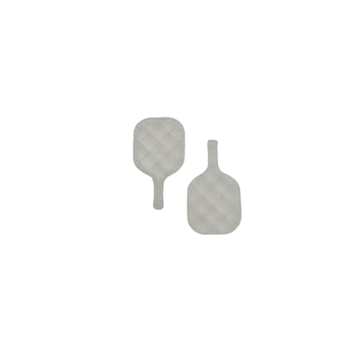 Miniature Pickleball Paddle 2-Pack – Plastic & Wood Options | Pickleball Cake Toppers, Decorations, Dollhouse Miniatures & Desktop Mini Game | Gift for Fans & Players (Clear) - color: Clear