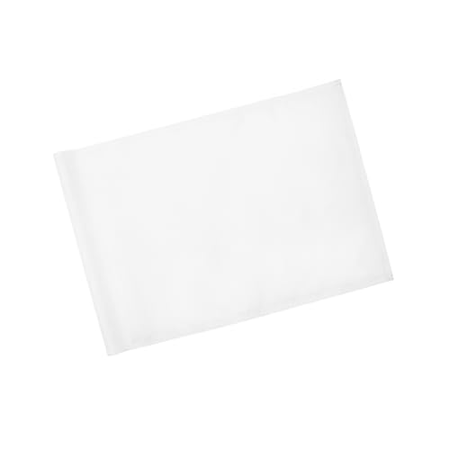 KINGTOP Standard Golf Flags with Tube Inserted, All 20" L x 14" H, Practice Putting Green Flag for Yard, Tournament Course, 420D Nylon PGA Regulation Chipping Pin Flag - color: 20x14 Inch- Blank White- 1pk
