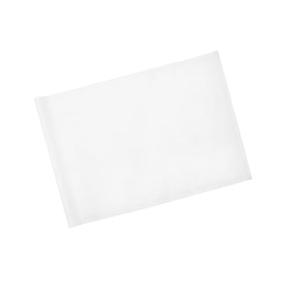 KINGTOP Standard Golf Flags with Tube Inserted, All 20" L x 14" H, Practice Putting Green Flag for Yard, Tournament Course, 420D Nylon PGA Regulation Chipping Pin Flag - color: 20x14 Inch- Blank White- 1pk