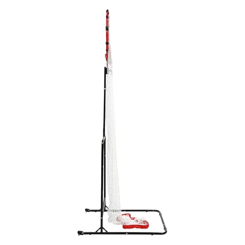 Volleyball Setter Training Equipment, Volleyball Setter Trainer Net Adjustable Angle & Height with Rolling Wheels for Professional Beginner Serving, Passing, Spiking
