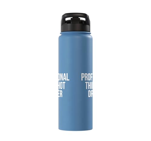 Professional Third Shot Dropper Pickleball Player Design Stainless Steel Insulated Water Bottle - color: Light Blue