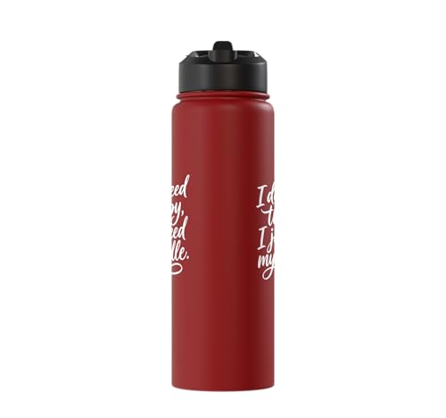 I don't need therapy, I just need my paddle. Pickleball game Stainless Steel Insulated Water Bottle - color: Red