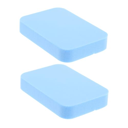 Toyvian 2Pcs Table Tennis Racket Cleaner Portable Sponge Eraser for Paddle Maintenance Professional Rubber Care Kit with Quick Absorption and Dual Purpose Design for Table