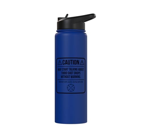Approach with caution during open play. Pickleball funny pro Stainless Steel Insulated Water Bottle