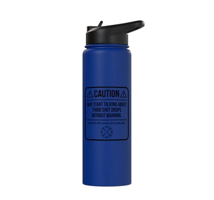 Approach with caution during open play. Pickleball funny pro Stainless Steel Insulated Water Bottle
