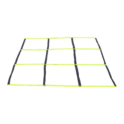 Agility Ladder for Gym Home Use, Football Basketball Reaction Training Equipment with Carry Bag Portable Agility Training Ladder - color: Green