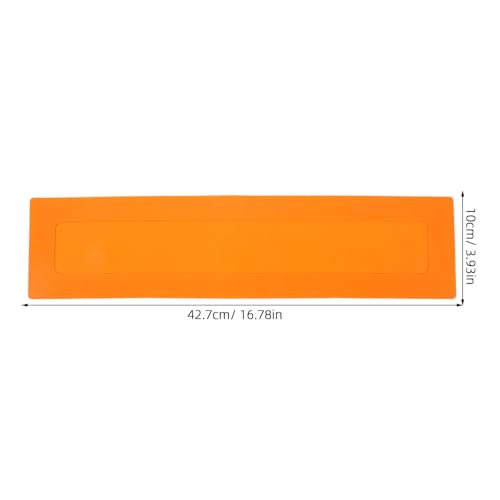 Beaupretty 2pcs Rectangular Volleyball Court Markers Portable Agility Training Spots High Visibility Orange Boundary Markers for Sports and Gym Use