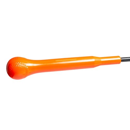 Anytime Baseball Power Hitter Baseball Swing Trainer for Baseball & Softball - Durable Baseball Training Equipment with High-Visibility Hitting Stick & Head - Carrying Case, Extra Bands & Stakes