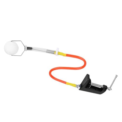 Table Tennis Rebound Trainer with Suction Base- Fixed Ball Clip with Rotation Display for Solo Practice,Forehand & Backhand Stroke Training Tool