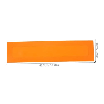 2pcs Baseball Training Flat Markers Set, Portable Rectangular Agility Court Spots, Orange Boundary Line Markers for Gym, Soccer, Basketball, Volleyball Sports Training