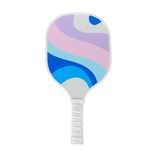 SM SunniMix Pickleball Paddle, Pickleball Racquet, Portable Nonslip Grip 9 Layer Poplar Wooden Pickleball Racket for Men Women