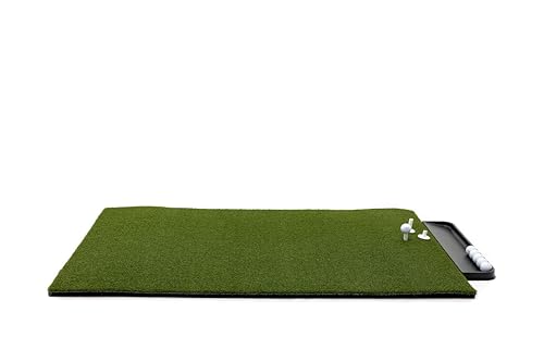Dura-Pro Premium Turf Indoor/Outdoor Golf Mat. Bonus Tray + 3 Tees