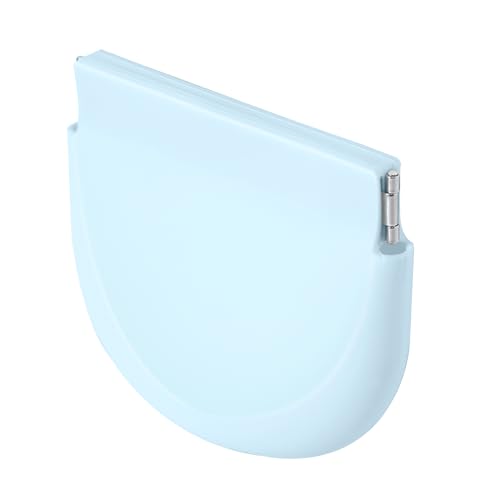 Silicone Retainer Case Mouthguard Case, Cute Partial Denture Case Night Guard Case with Vent Holes, Slim Retainer Holder Case Aligner Case - Light Blue - color: Light Blue