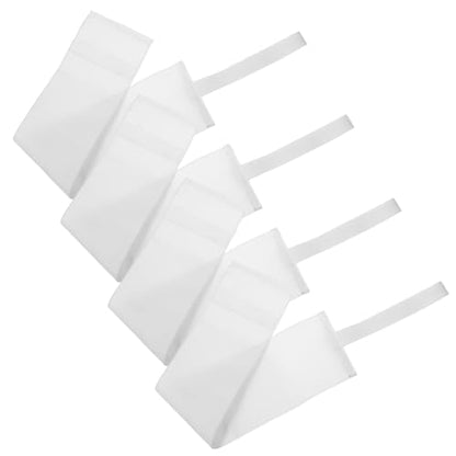 POPETPOP Adjustable White Captain Armband 4-Pack for Soccer Football Basketball Team Sports Elastic Blank DIY Player Bands 17.71X2.75In