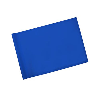 KINGTOP Standard Golf Flags with Tube Inserted, All 20" L x 14" H, Practice Putting Green Flag for Yard, Tournament Course, 420D Nylon PGA Regulation Chipping Pin Flag - color: 20x14 Inch- Blank Blue- 1pk